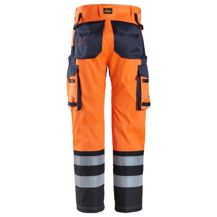 Pantalon de travail Snickers Workwear PW Trousers HV Orange CL1 6560
