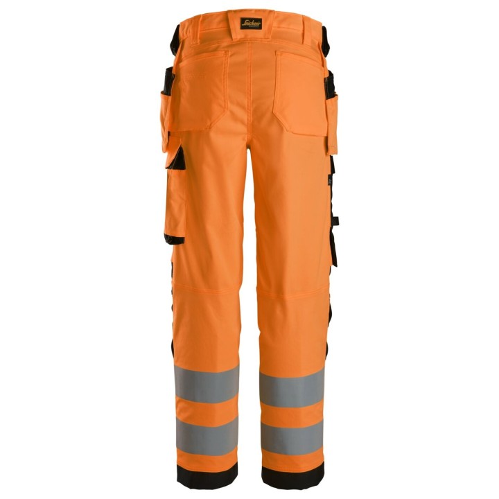Pantalon de travail Snickers Workwear HV Cl2 W's Strch Trous HP 6743