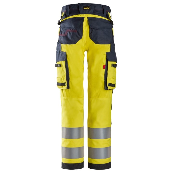 Pantalon de travail Femme Snickers Workwear ProtecWork, Pantalon de travail pour femme, haute visibilité, Classe 2 6760