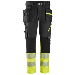 Pantalon de travail Snickers Workwear Pantalon haute visibilité poches fourre-tout détachables, Classe 1 6935
