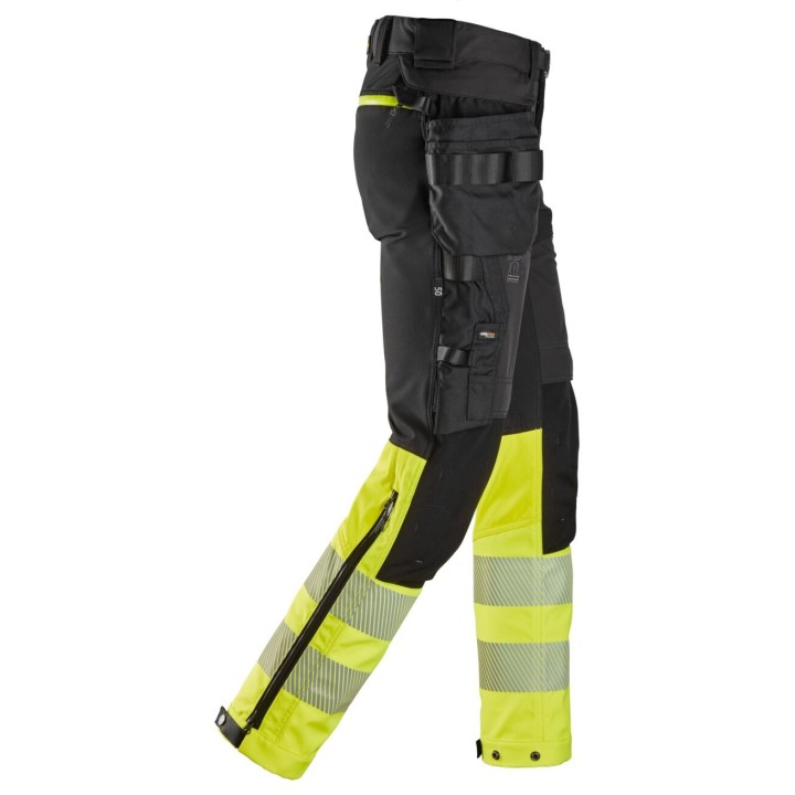 Pantalon de travail Snickers Workwear Pantalon haute visibilité poches fourre-tout détachables, Classe 1 6935