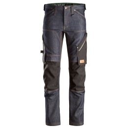 Pantalon de travail stretch Snickers Workwear FlexiWork, Pantalon de travail en denim 6956