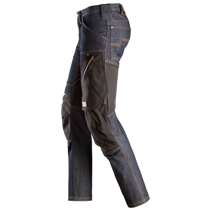 Pantalon de travail stretch Snickers Workwear FlexiWork, Pantalon de travail en denim 6956