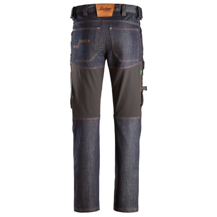 Pantalon de travail stretch Snickers Workwear FlexiWork, Pantalon de travail en denim 6956