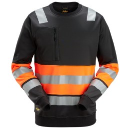 Sweat-shirt de travail Snickers Workwear High-Vis Sweat-shirt haute visibilité, Classe 1 8031