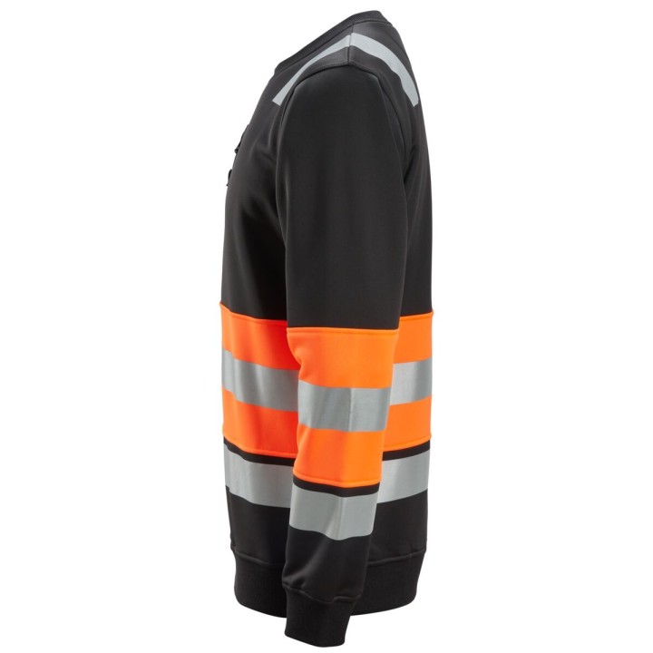 Sweat-shirt de travail Snickers Workwear High-Vis Sweat-shirt haute visibilité, Classe 1 8031