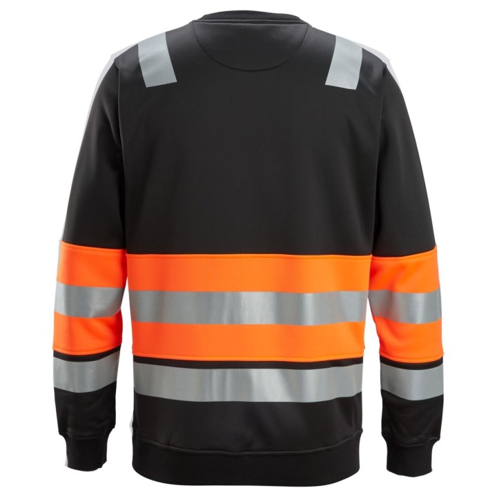 Sweat-shirt de travail Snickers Workwear High-Vis Sweat-shirt haute visibilité, Classe 1 8031