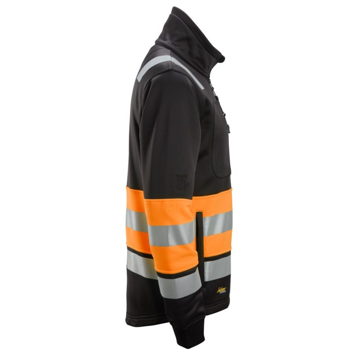 Sweat-shirt de travail haute visibilité Snickers Workwear HV Cl 1 Full Zip Jacket 8034