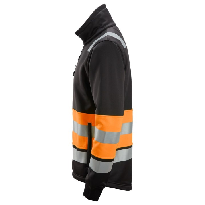 Sweat-shirt de travail haute visibilité Snickers Workwear HV Cl 1 Full Zip Jacket 8034