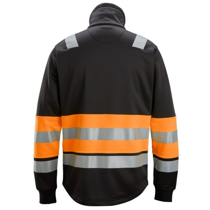 Sweat-shirt de travail haute visibilité Snickers Workwear HV Cl 1 Full Zip Jacket 8034