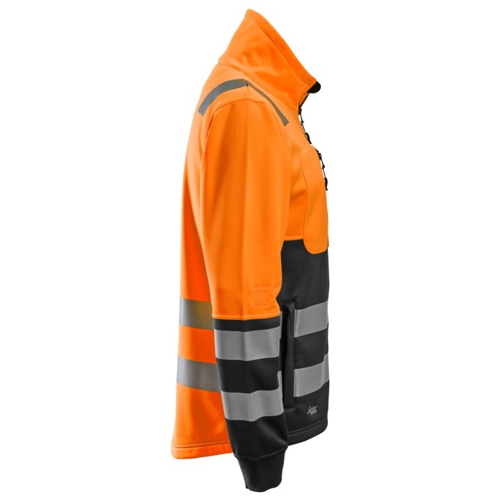 Polaire de travail Snickers Workwear Veste entièrement zippée, haute visibilité, Classe 2 8035