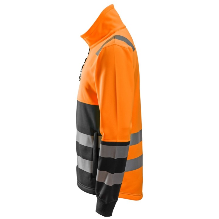 Polaire de travail Snickers Workwear Veste entièrement zippée, haute visibilité, Classe 2 8035