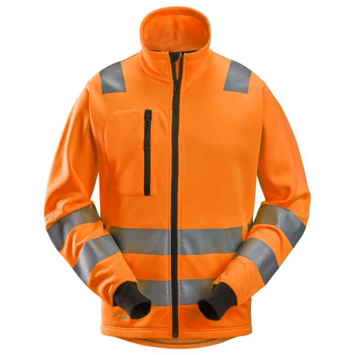 Polaire de travail Snickers Workwear Veste entièrement zippée, haute visibilité, Classe 2/3 8036