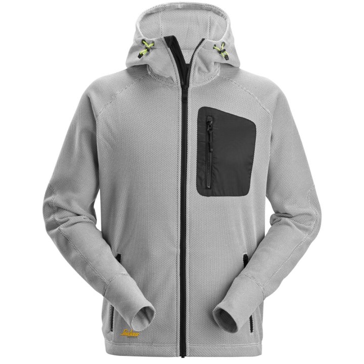 Polaire de travail Snickers Workwear FlexiWork, Sweat-shirt à capuche entièrement zippé 8041