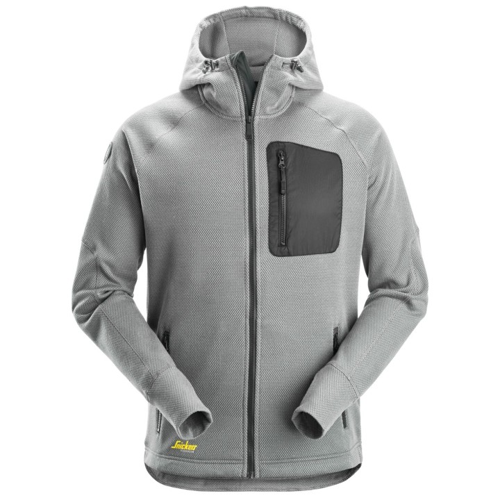 Polaire de travail Snickers Workwear FlexiWork, Sweat-shirt à capuche entièrement zippé 8041