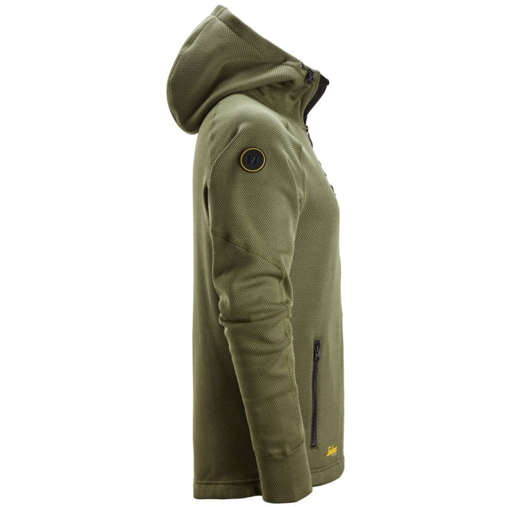 Polaire de travail Snickers Workwear FlexiWork, Sweat-shirt à capuche entièrement zippé 8041