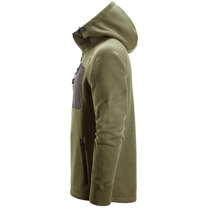 Polaire de travail Snickers Workwear FlexiWork, Sweat-shirt à capuche entièrement zippé 8041