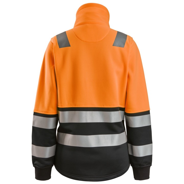 Sweat-shirt de travail femme haute visibilité Snickers Workwear HV Cl 2 Women FZ Jacket 8073