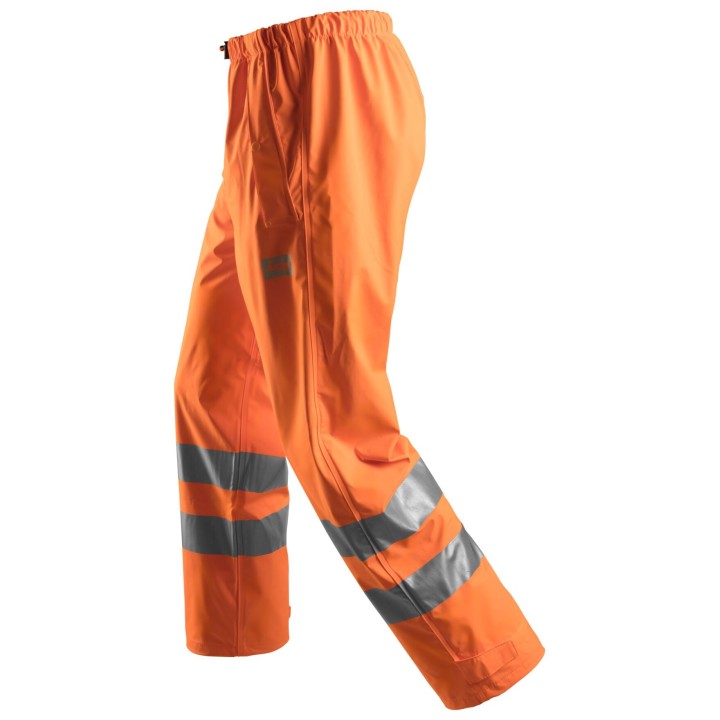 Pantalon de travail Snickers Workwear Pantalon de pluie PU haute visibilité, Classe 2 8243