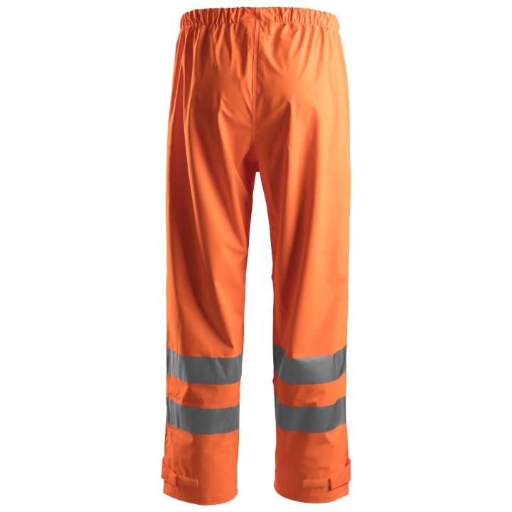 Pantalon de travail Snickers Workwear Pantalon de pluie PU haute visibilité, Classe 2 8243