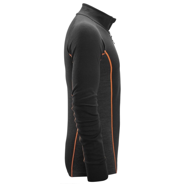 Première couche de travail Snickers Workwear Merino Base Layer HZ Top 9482